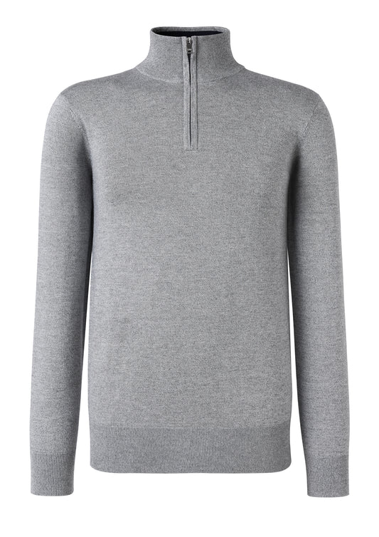 Light Grey Q Zip