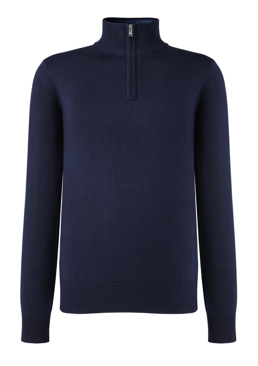 Navy Q Zip